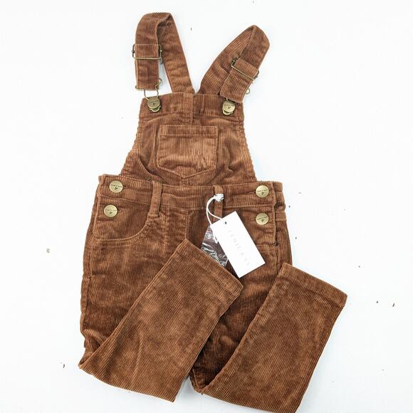 Jamie Kay Jordie Corduroy Overalls - Gingerbread - 1YR - Picture 1 of 3